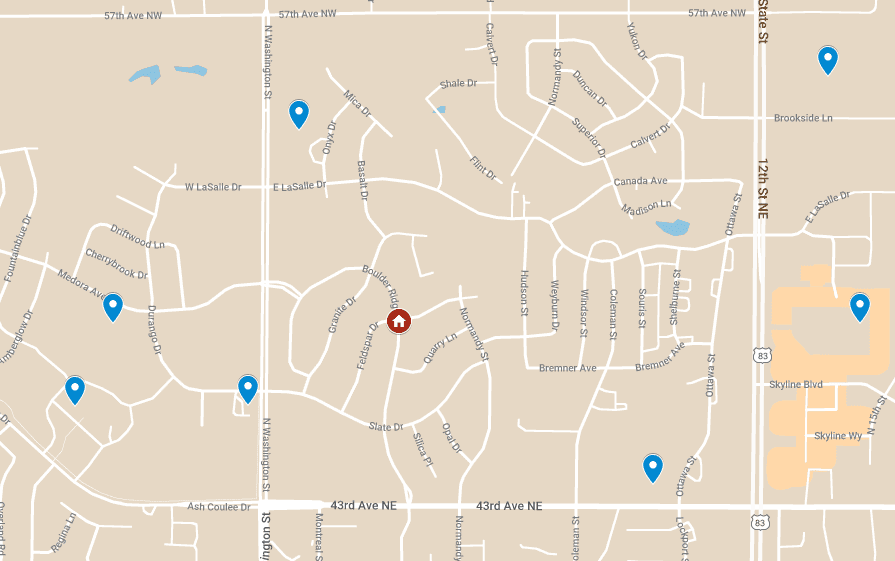 Boulder Ridge Nearby Amenities map