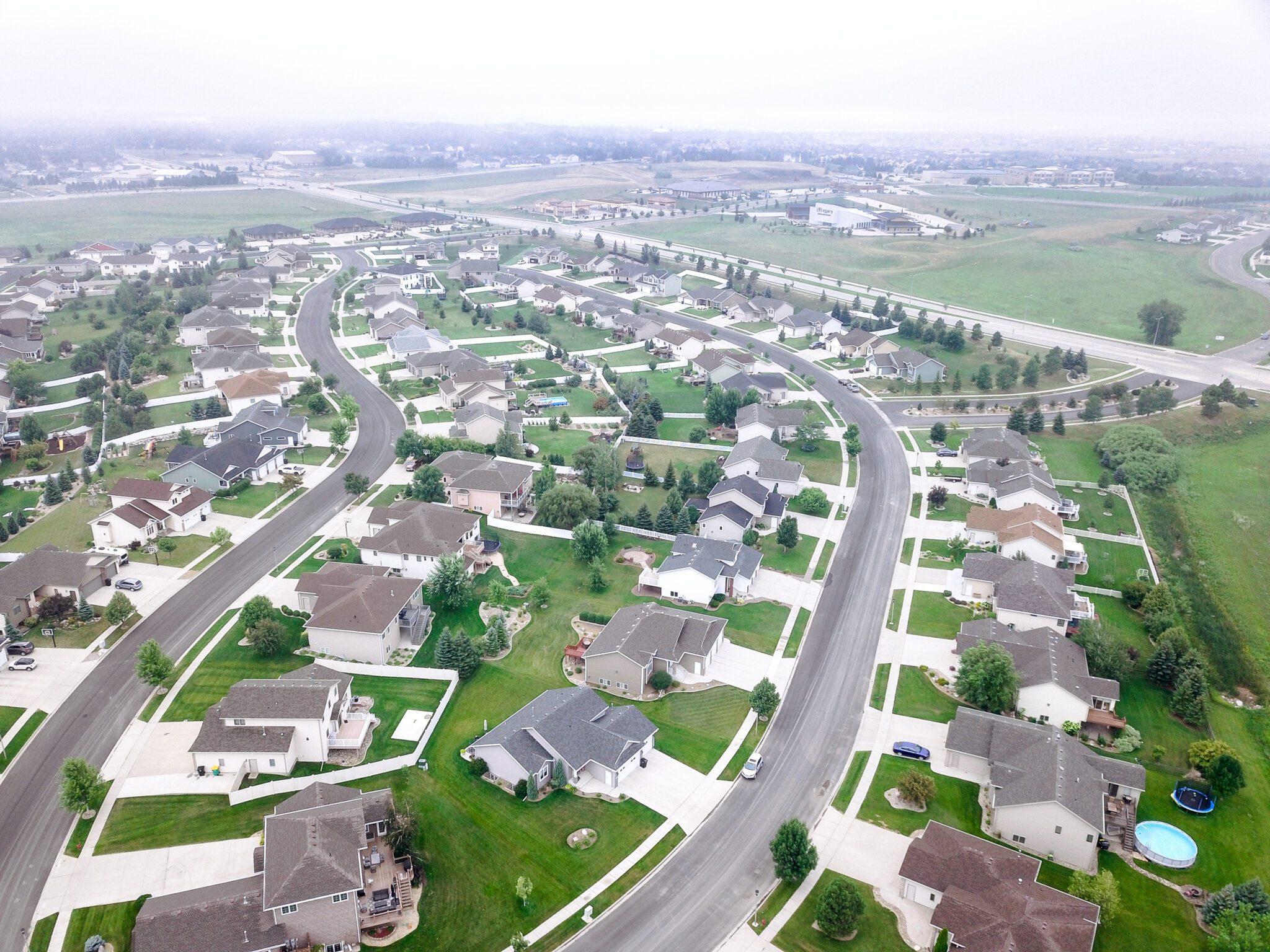 An aerial view of the Boulder Ridge Development from a northerly direction.