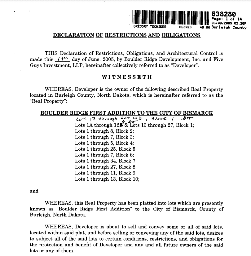First Covenants document screenshot